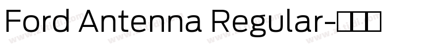 Ford Antenna Regular字体转换